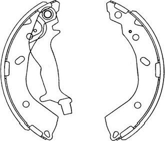 Kavo Parts KBS-3412 - Jeu de mâchoires de frein cwaw.fr