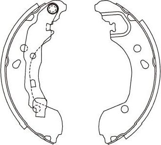 Kavo Parts KBS-7415 - Jeu de mâchoires de frein cwaw.fr