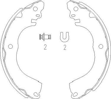 Kavo Parts KBS-7416 - Jeu de mâchoires de frein cwaw.fr