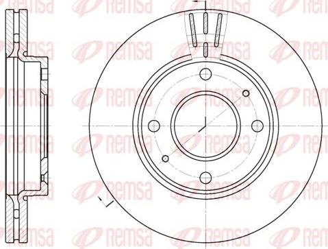 Kawe 6987 10 - Disque de frein cwaw.fr