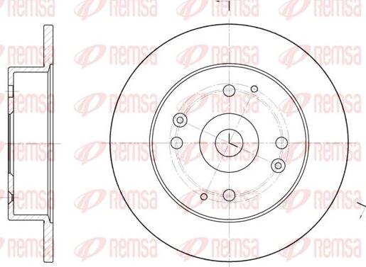 Kawe 6448 00 - Disque de frein cwaw.fr