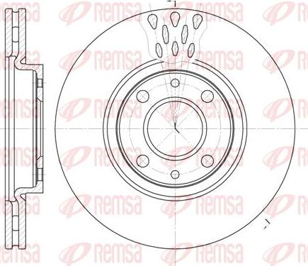 Kawe 6443 10 - Disque de frein cwaw.fr