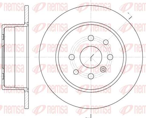 Kawe 6454 00 - Disque de frein cwaw.fr