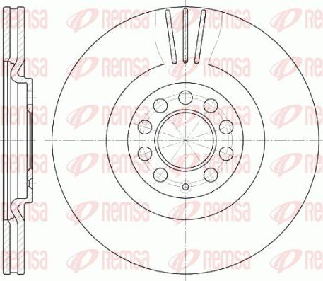 Kawe 6597 10 - Disque de frein cwaw.fr