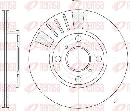 Kawe 6569 10 - Disque de frein cwaw.fr