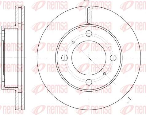 Kawe 6539 10 - Disque de frein cwaw.fr