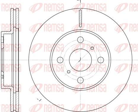 Kawe 6635 10 - Disque de frein cwaw.fr