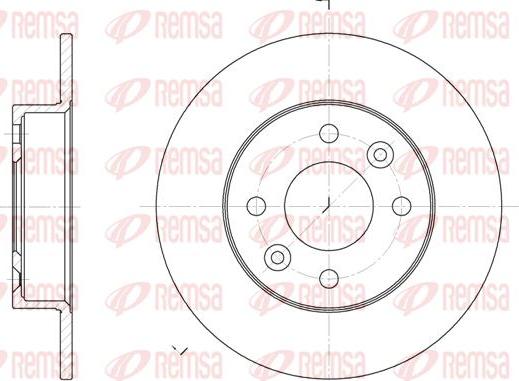 Kawe 6066 00 - Disque de frein cwaw.fr