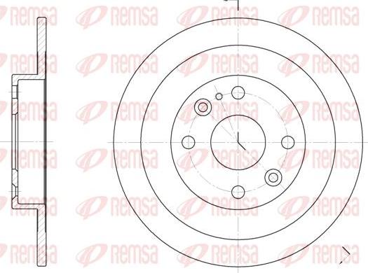 Kawe 6148 00 - Disque de frein cwaw.fr