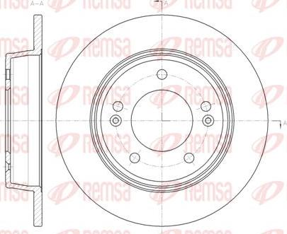 Kawe 61435 00 - Disque de frein cwaw.fr