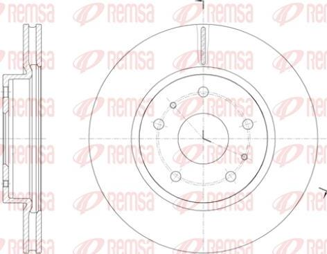 Kawe 61423 10 - Disque de frein cwaw.fr