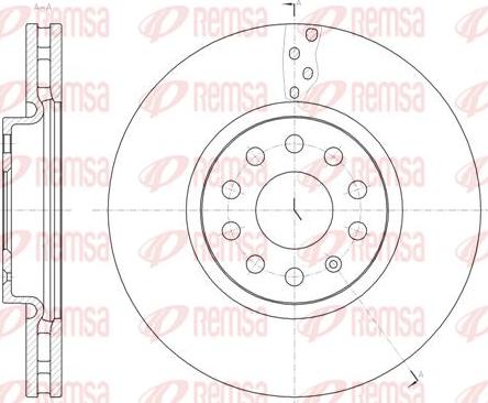 Kawe 61479 10 - Disque de frein cwaw.fr