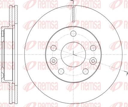 Kawe 61478 10 - Disque de frein cwaw.fr