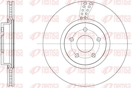 Kawe 61561 10 - Disque de frein cwaw.fr