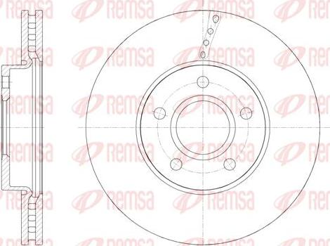 Kawe 61588 10 - Disque de frein cwaw.fr