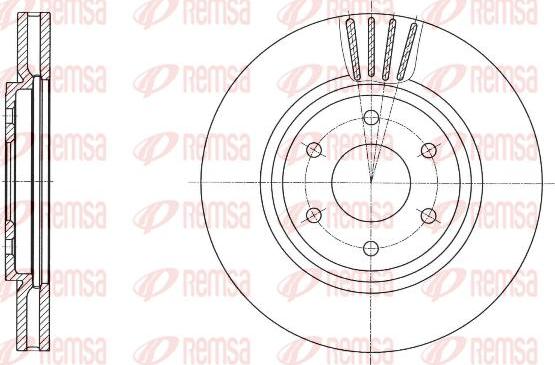 Kawe 61695 10 - Disque de frein cwaw.fr