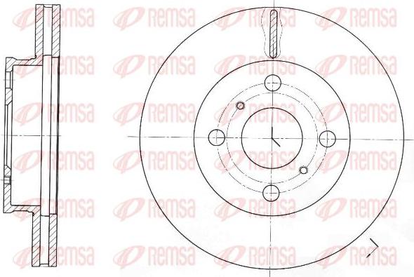 Kawe 61697 10 - Disque de frein cwaw.fr