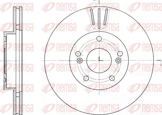 Kawe 61644 10 - Disque de frein cwaw.fr