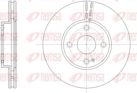 Kawe 61659 10 - Disque de frein cwaw.fr