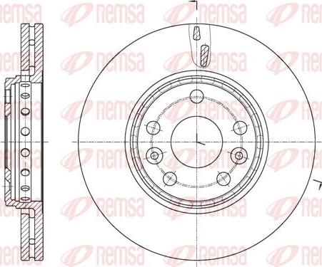 Kawe 61655 10 - Disque de frein cwaw.fr