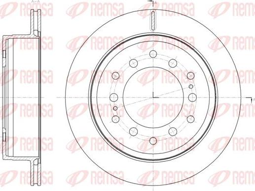 Kawe 61664 10 - Disque de frein cwaw.fr