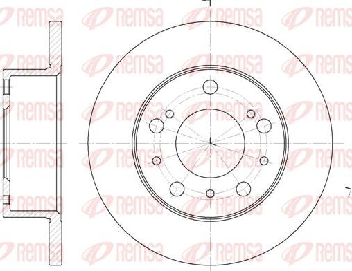 Kawe 6168 00 - Disque de frein cwaw.fr