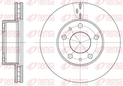 Kawe 61637 10 - Disque de frein cwaw.fr