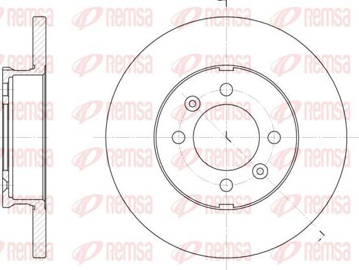 Kawe 6104 00 - Disque de frein cwaw.fr