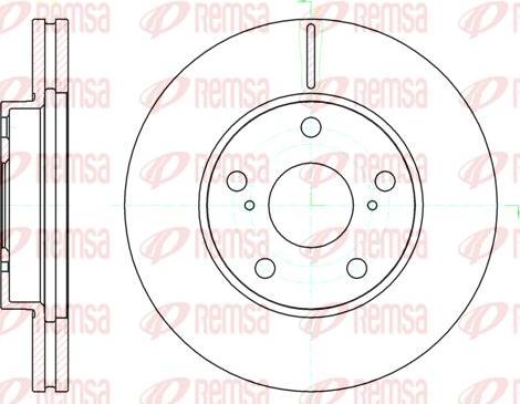 Kawe 61043 10 - Disque de frein cwaw.fr