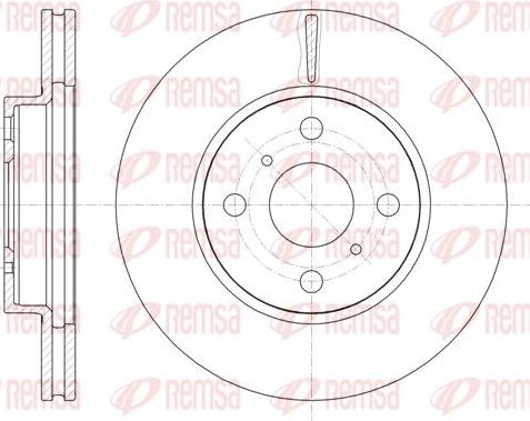 Kawe 61005 10 - Disque de frein cwaw.fr