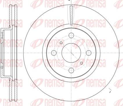 Kawe 61006 10 - Disque de frein cwaw.fr