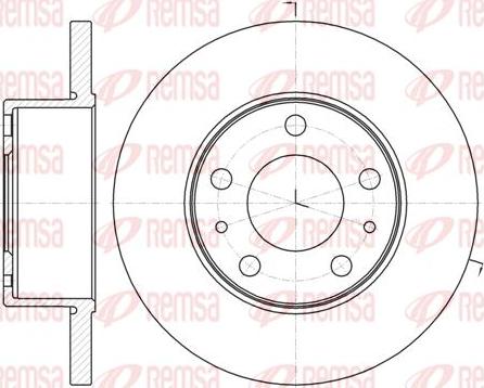 Kawe 61008 00 - Disque de frein cwaw.fr