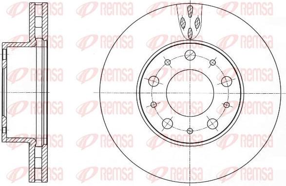 Kawe 61015 10 - Disque de frein cwaw.fr