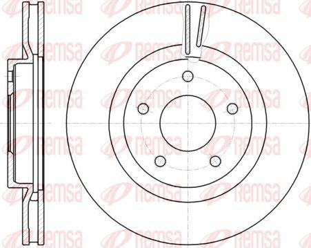 Kawe 61087 10 - Disque de frein cwaw.fr