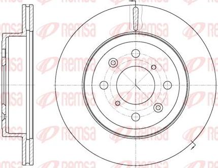 Kawe 61038 10 - Disque de frein cwaw.fr