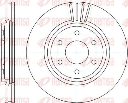 Kawe 61037 10 - Disque de frein cwaw.fr