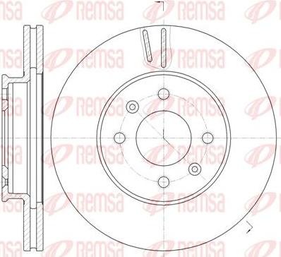 Kawe 61023 10 - Disque de frein cwaw.fr