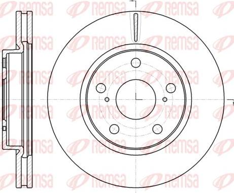 Kawe 61077 10 - Disque de frein cwaw.fr