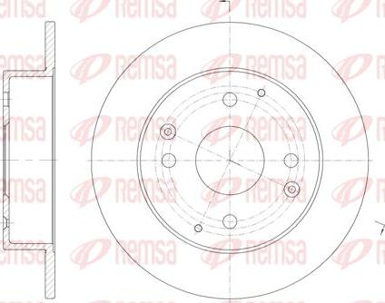 Kawe 61156 00 - Disque de frein cwaw.fr