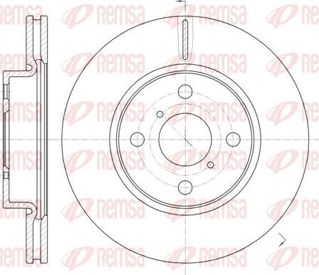 Kawe 61169 10 - Disque de frein cwaw.fr