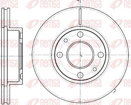 Kawe 61162 10 - Disque de frein cwaw.fr