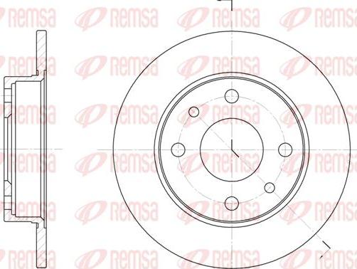 Kawe 6110 00 - Disque de frein cwaw.fr