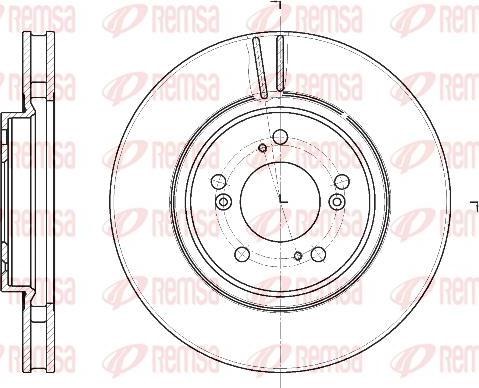 Kawe 61129 10 - Disque de frein cwaw.fr