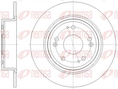 Kawe 61811 00 - Disque de frein cwaw.fr