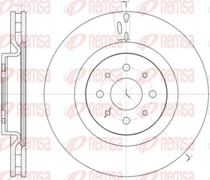 Kawe 61391 10 - Disque de frein cwaw.fr