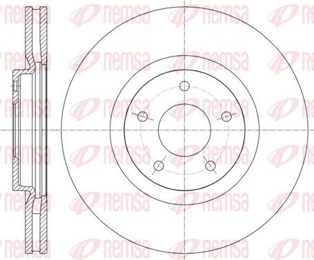 Kawe 61349 10 - Disque de frein cwaw.fr