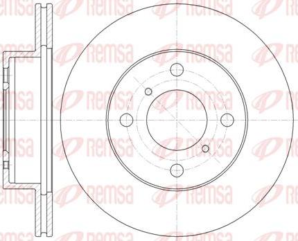 Kawe 61353 10 - Disque de frein cwaw.fr