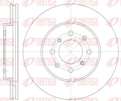 Kawe 61357 10 - Disque de frein cwaw.fr