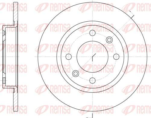 Kawe 6136 00 - Disque de frein cwaw.fr