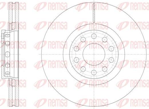 Kawe 61362 10 - Disque de frein cwaw.fr